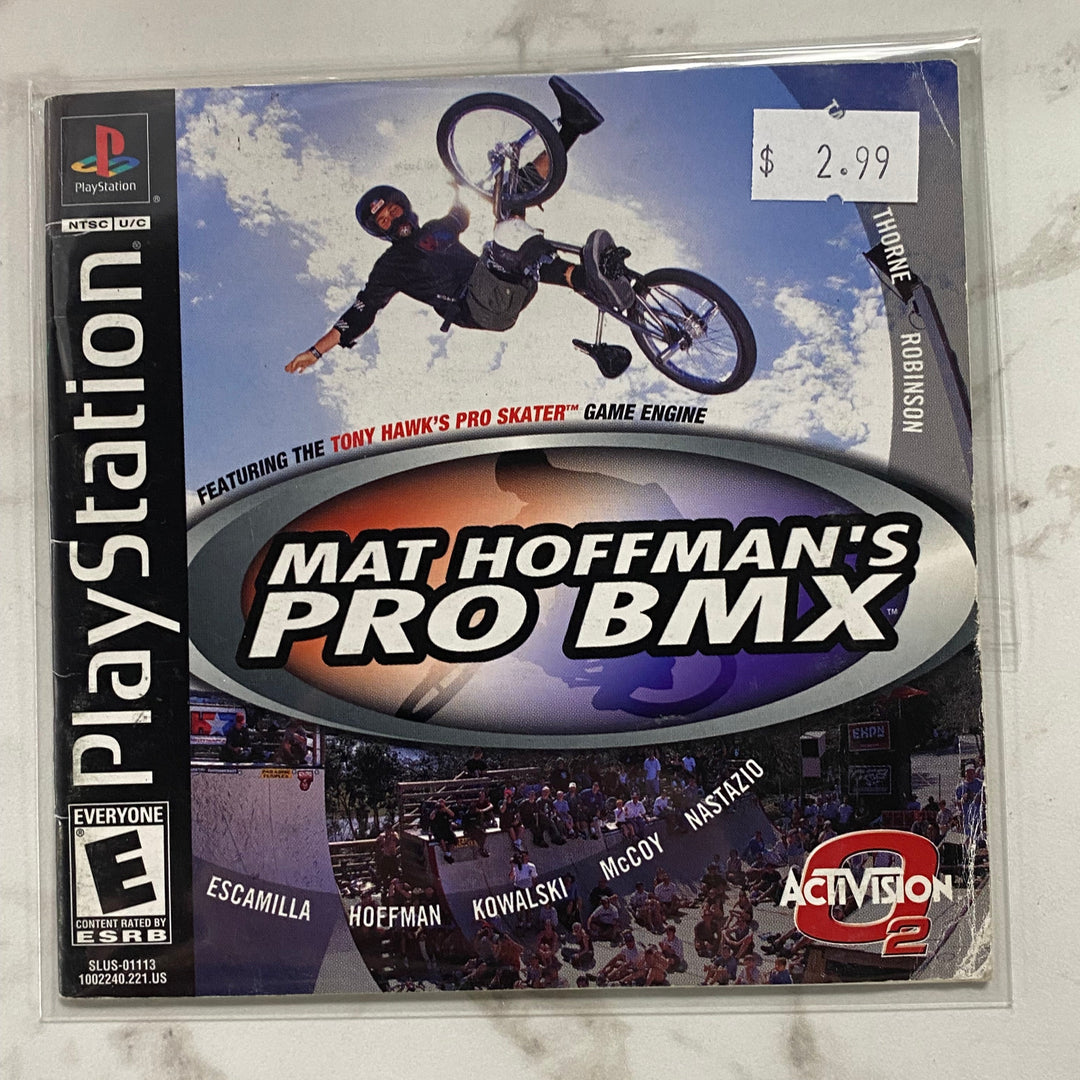 Mat Hoffman's Pro BMX - Manual ONLY Playstation 1 PS1 MO61226