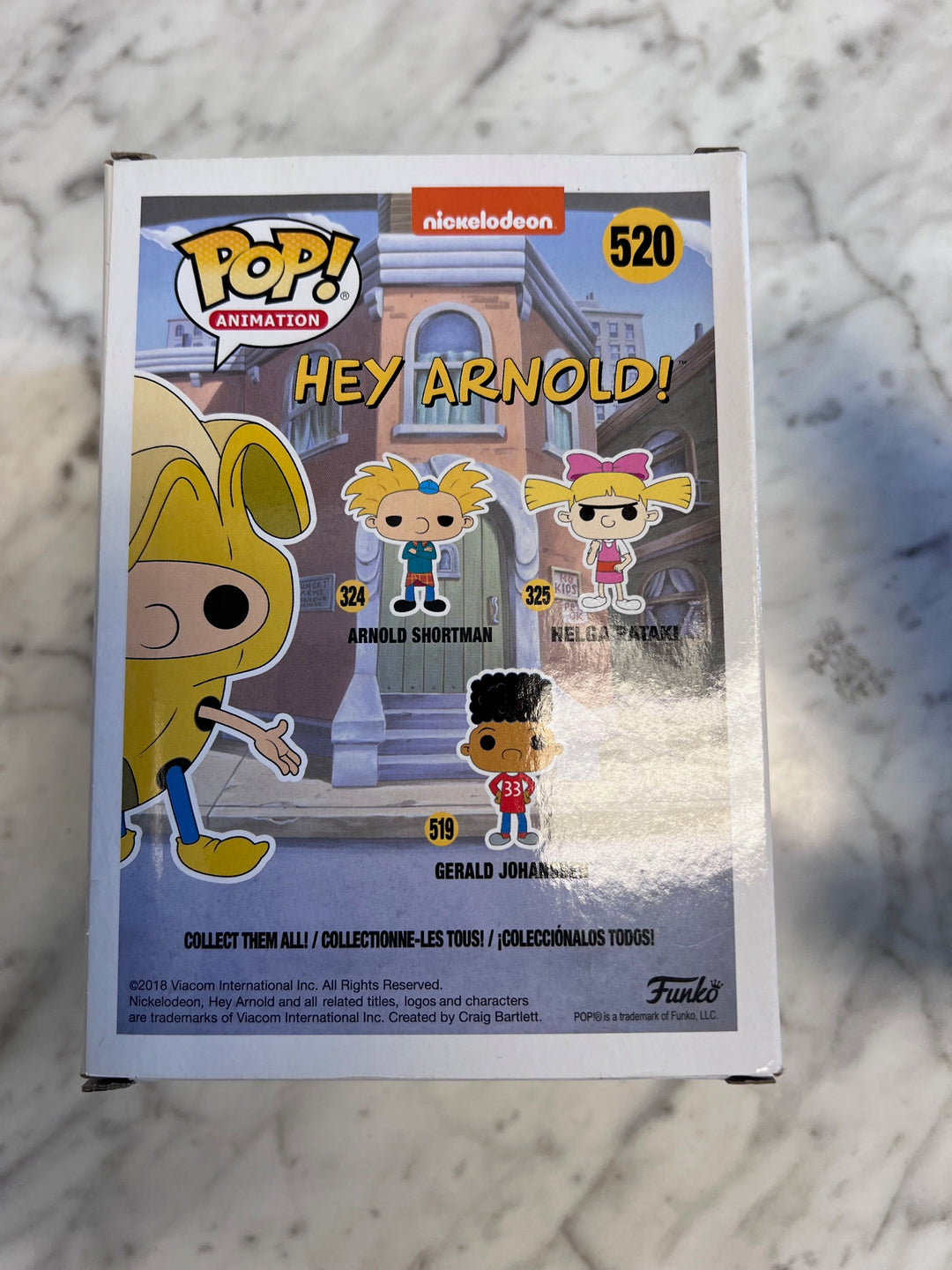 Funko Pop! Banana Arnold #520 Hey Arnold Squished box  FP10525