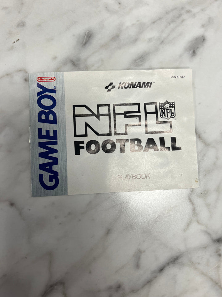 NFL Football for Nintendo Game Boy Gameboy MANUAL ONLY MO92324