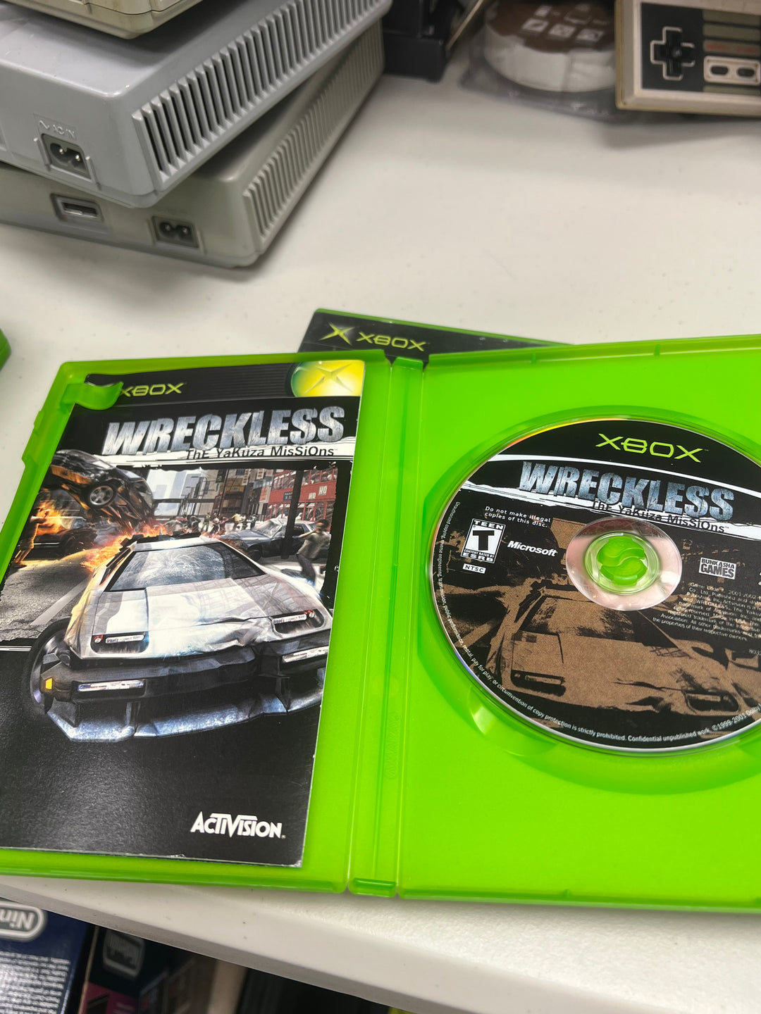 Wreckless for Original Microsoft Xbox in case. Tested and Working.     DO61124