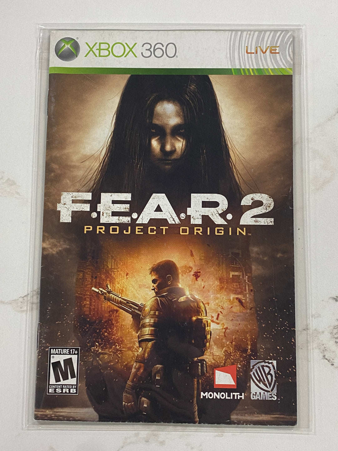 F.E.A.R. 2 Project Origin - MANUAL ONLY Xbox 360 MO61426