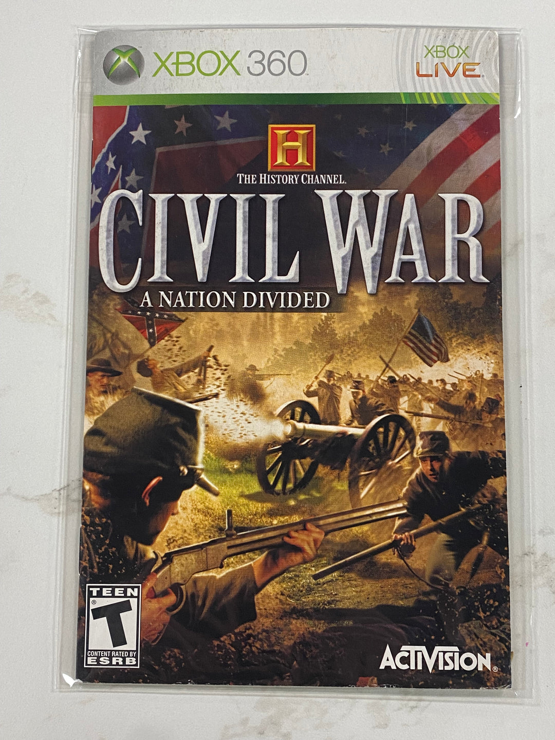 History Channel Civil War A Nation Divided - MANUAL ONLY Xbox 360 MO61426