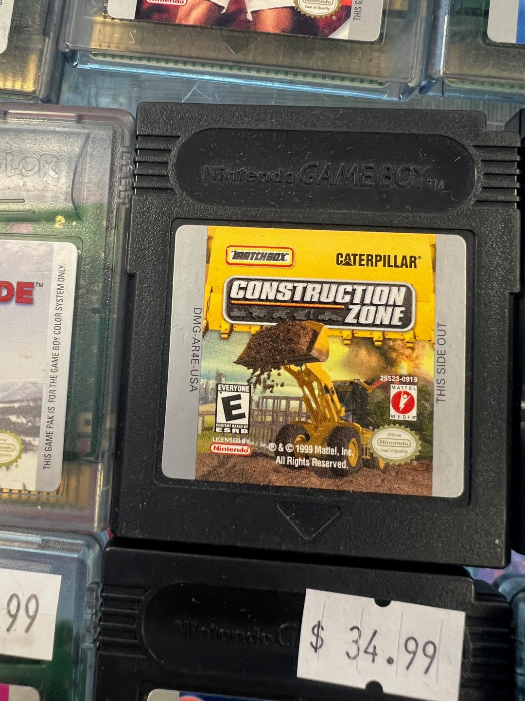 Matchbox Caterpillar Construction Zone - Game Boy Color G7925