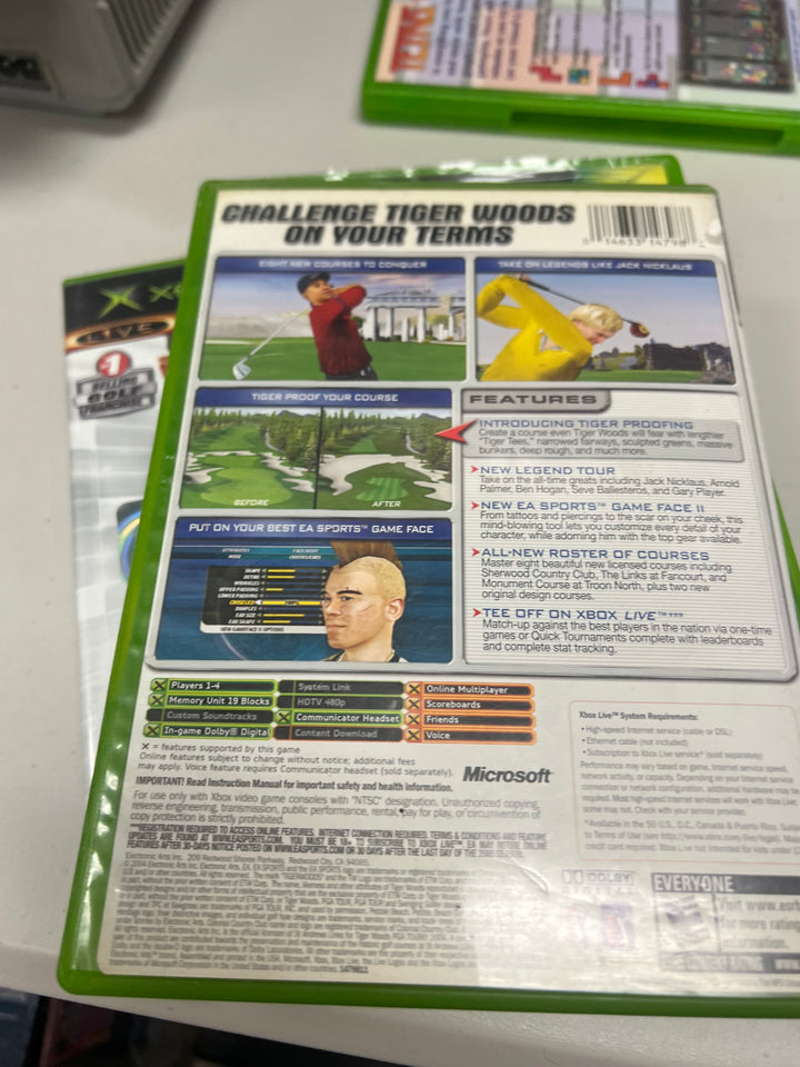 Tiger Woods PGA Tour Golf 2005 for Original Microsoft Xbox in case. Tested and Working.     DO61124