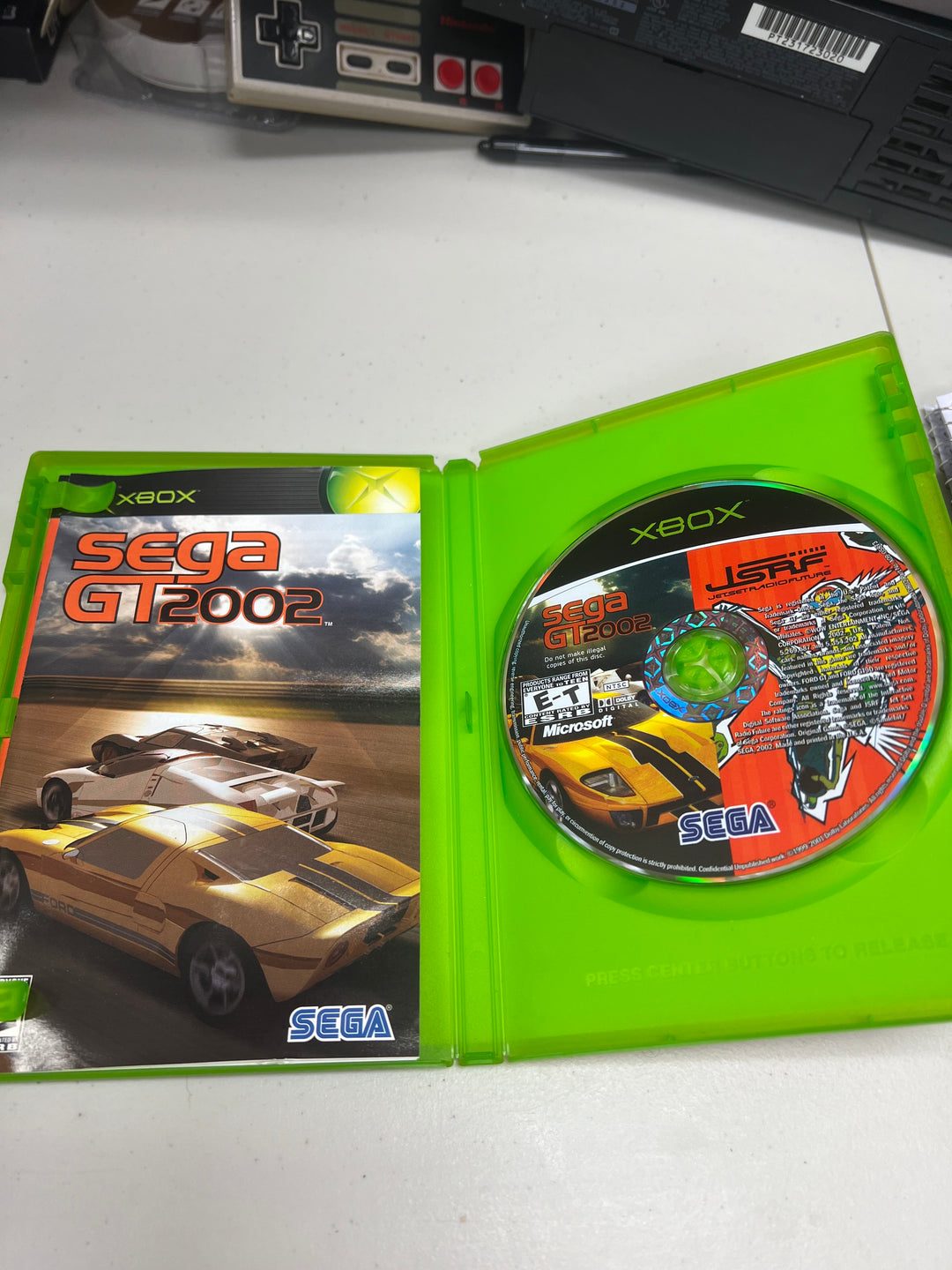 Sega GT 2002 and Jet Set Radio Future Combo Pack for Original Microsoft Xbox in case. Tested and Working.     DO61124