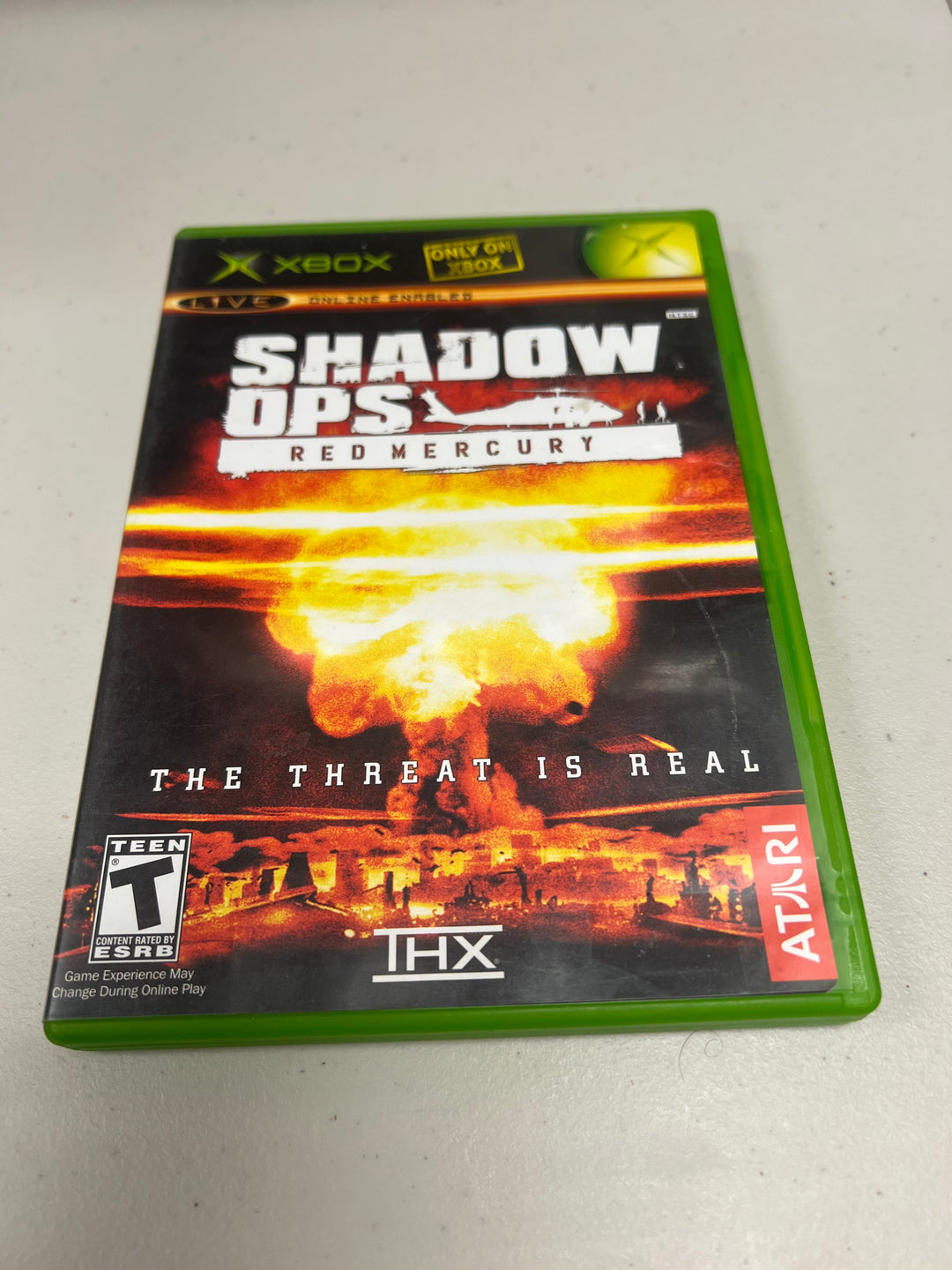 Shadow Ops Red Mercury for Original Microsoft Xbox in case. Tested and Working.     DO61124