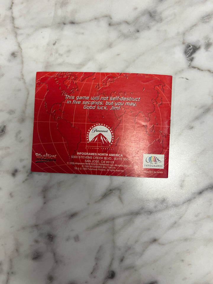 Mission Impossible Nintendo Game Boy Color Gameboy MANUAL ONLY MO92324