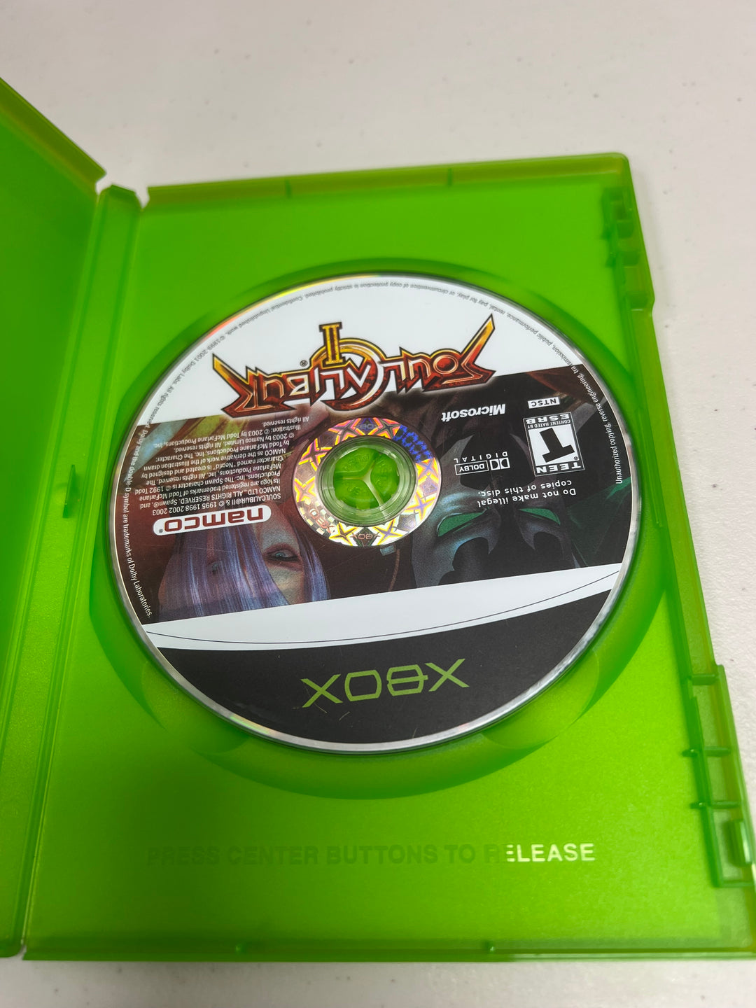 Soul Calibur II for Original Microsoft Xbox in case. Tested and Working.     DO61124