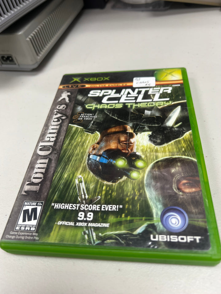 Tom Clancy's Splinter Cell Chaos Theory for Original Microsoft Xbox in case. Tested and Working.     DO61124