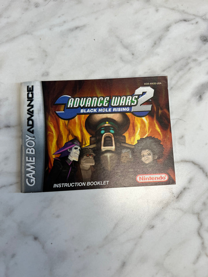 Advance Wars 2 Black Hole Rising Gameboy Advance GBA MANUAL ONLY MO92424