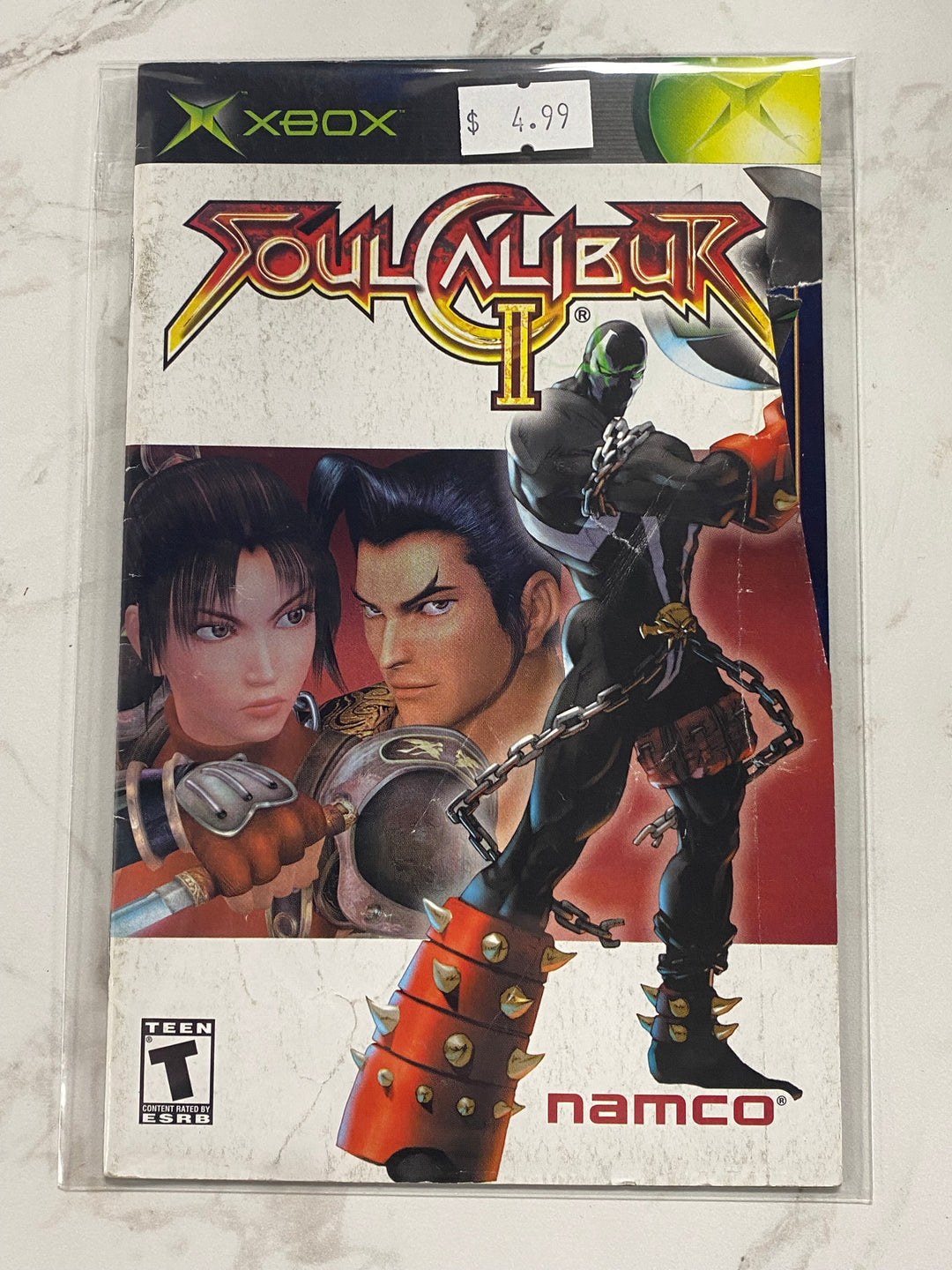 Soul Calibur II (2) - Original Xbox Manual ONLY MO61726