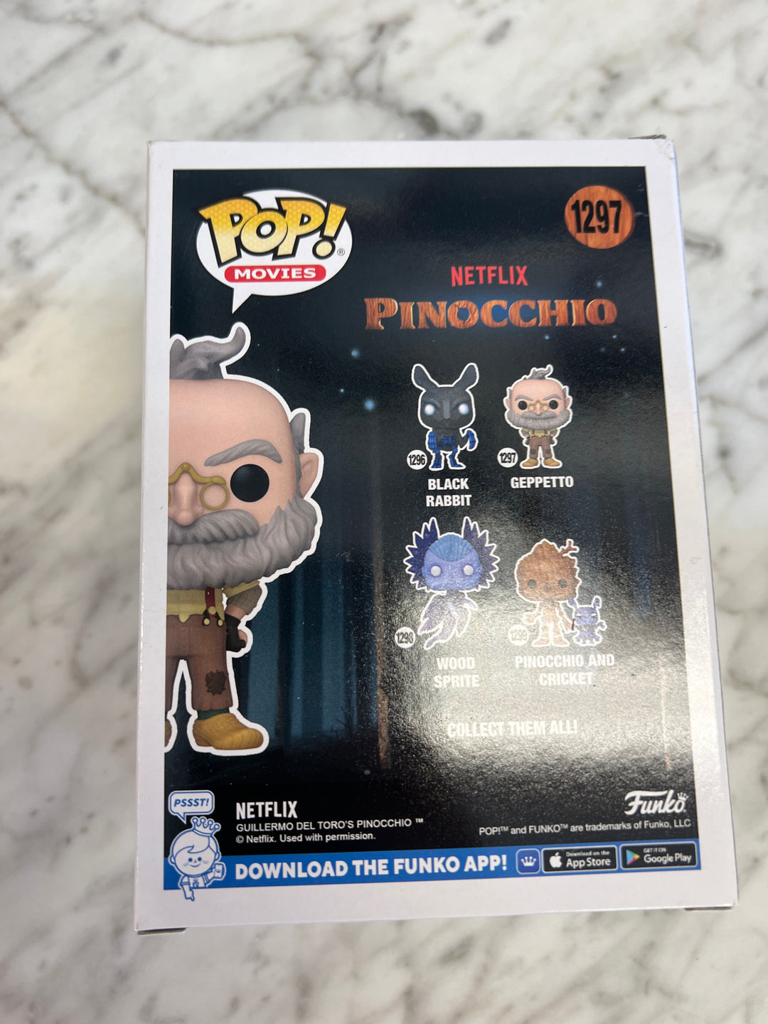 Funko Pop! Geppetto #1297 Pinocchio Netflix  FP122224