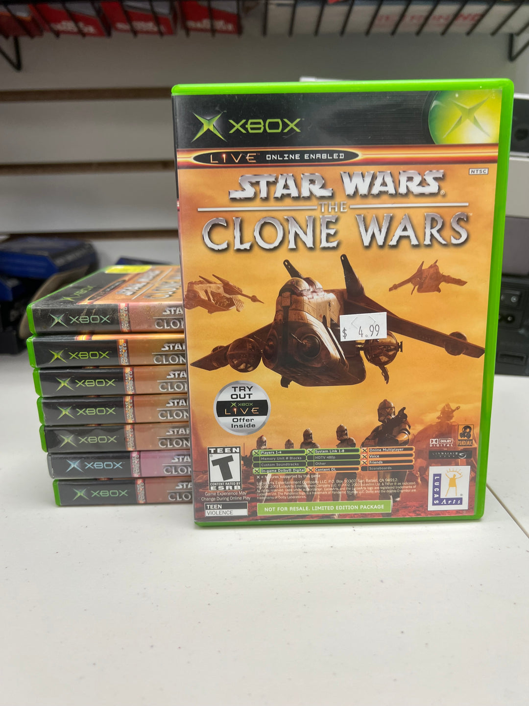 Star Wars Clone Wars Tetris Worlds Combo Pack for Original Microsoft Xbox in case. Tested and Working.     DO61124