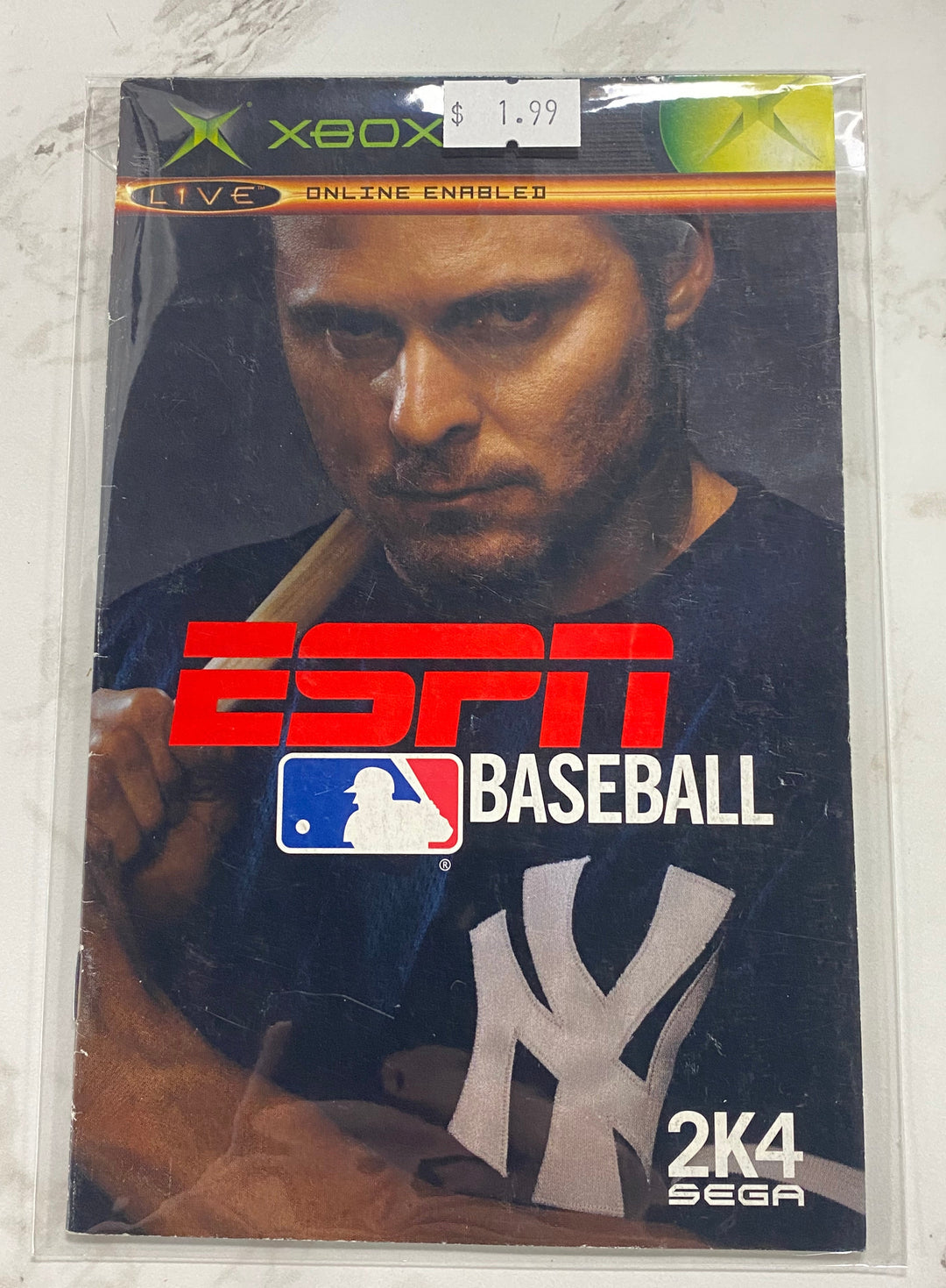 ESPN Baseball 2004 - Original Xbox Manual ONLY MO61726