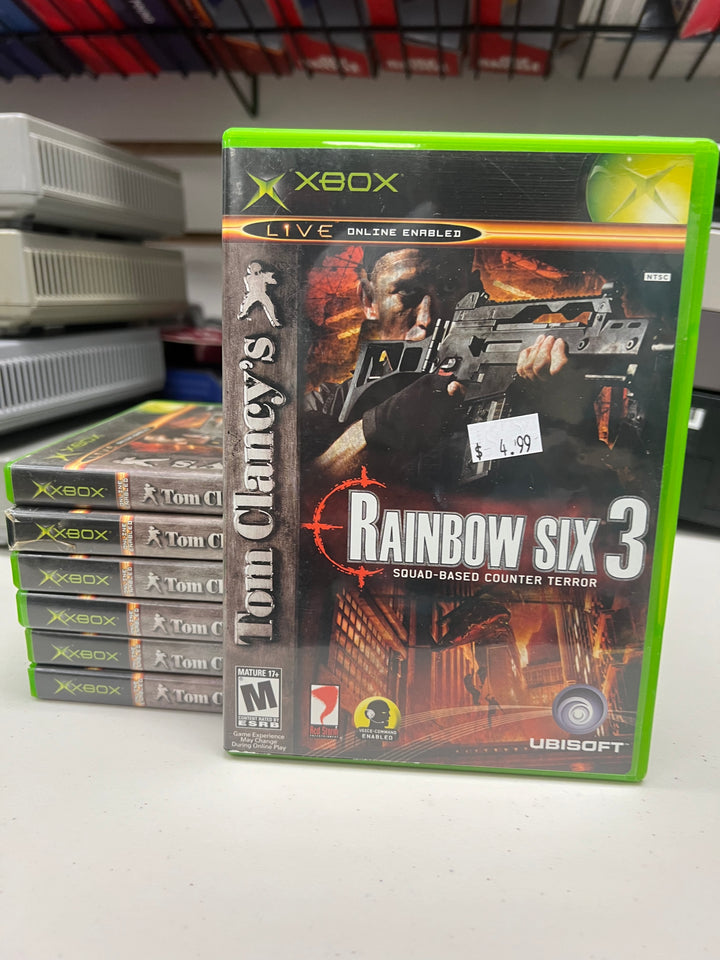 Tom Clancy's Rainbow Six 3 for Original Microsoft Xbox in case. Tested and Working.     DO61124