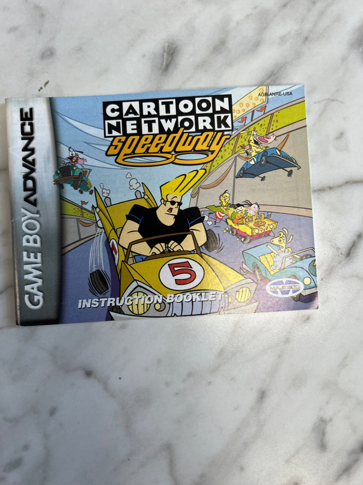 Cartoon Network Speedway Gameboy Advance GBA MANUAL ONLY MO92424