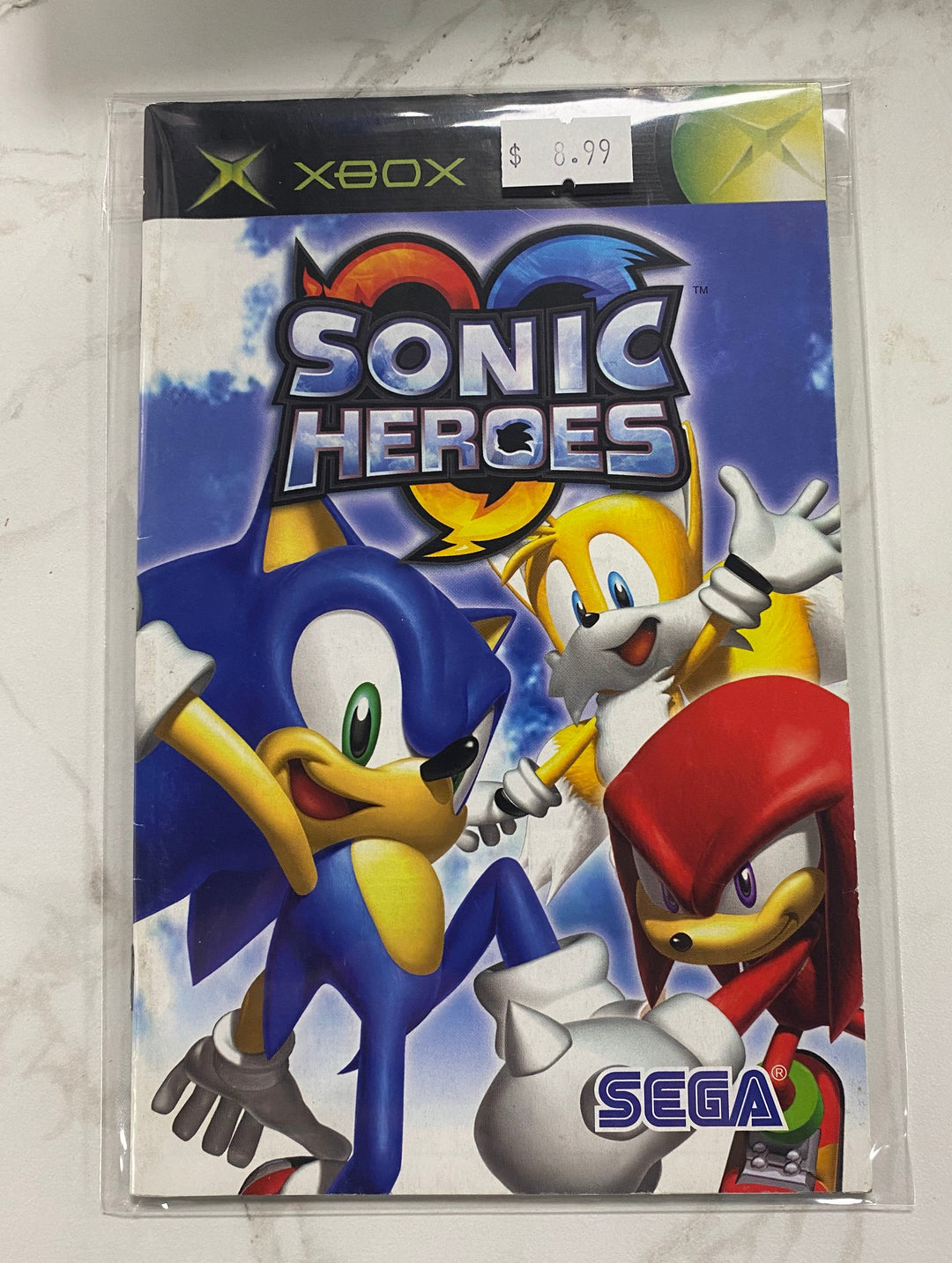 Sonic Heroes - Original Xbox Manual ONLY MO61626