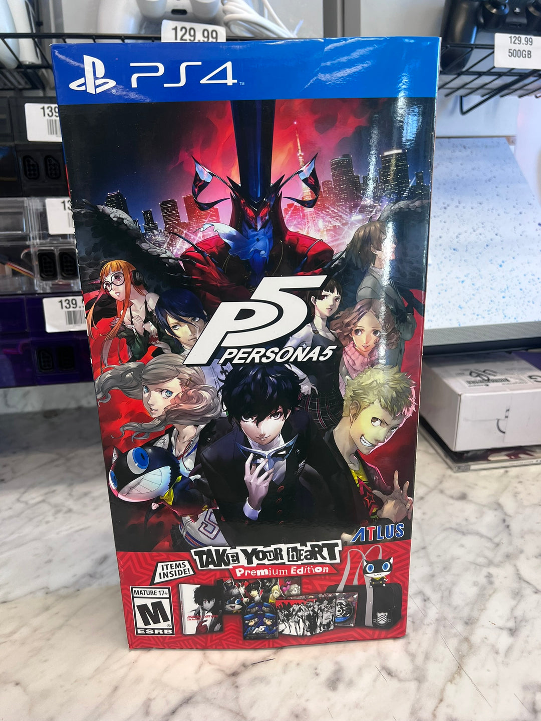 Persona 5 Take Your Heart Premium Edition - PS4 (Complete, all sealed except game) DI2926