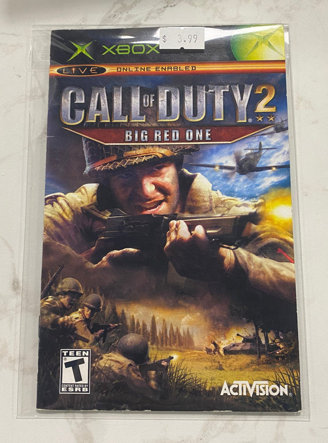 Call of Duty 2 Big Red One - Original Xbox Manual ONLY MO61726