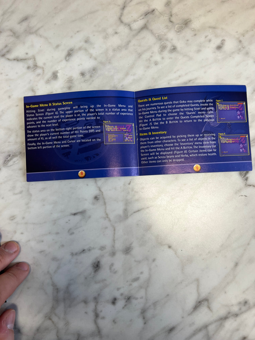 Dragonball Z Legacy of Goku Gameboy Advance GBA MANUAL ONLY MO92424