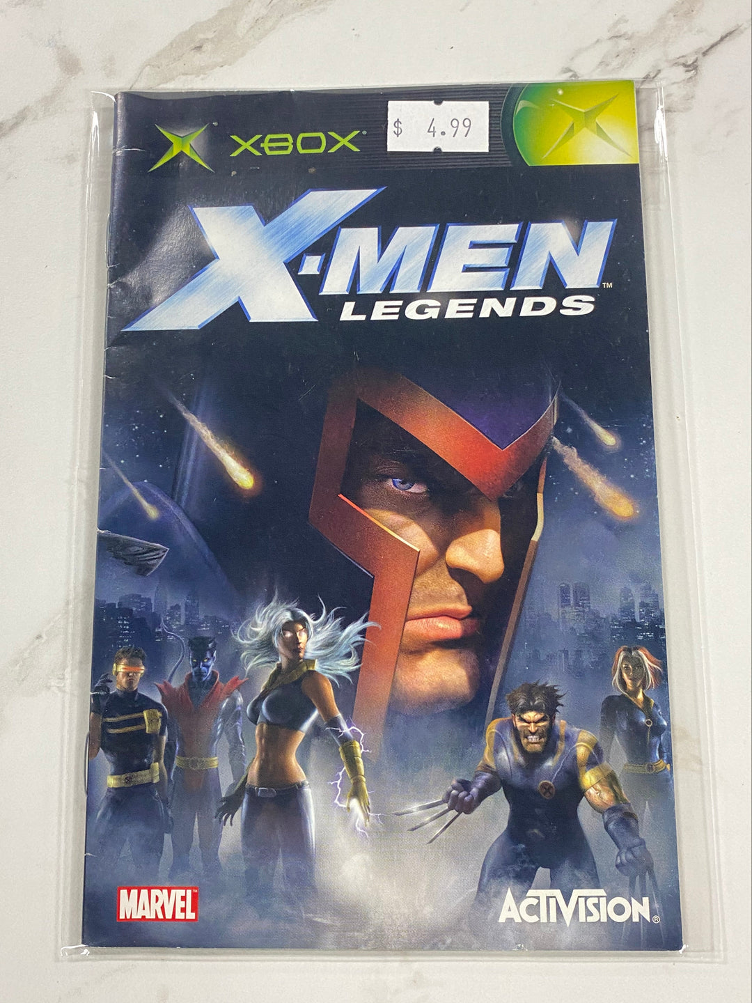 X-men Legends - Original Xbox Manual ONLY MO61726