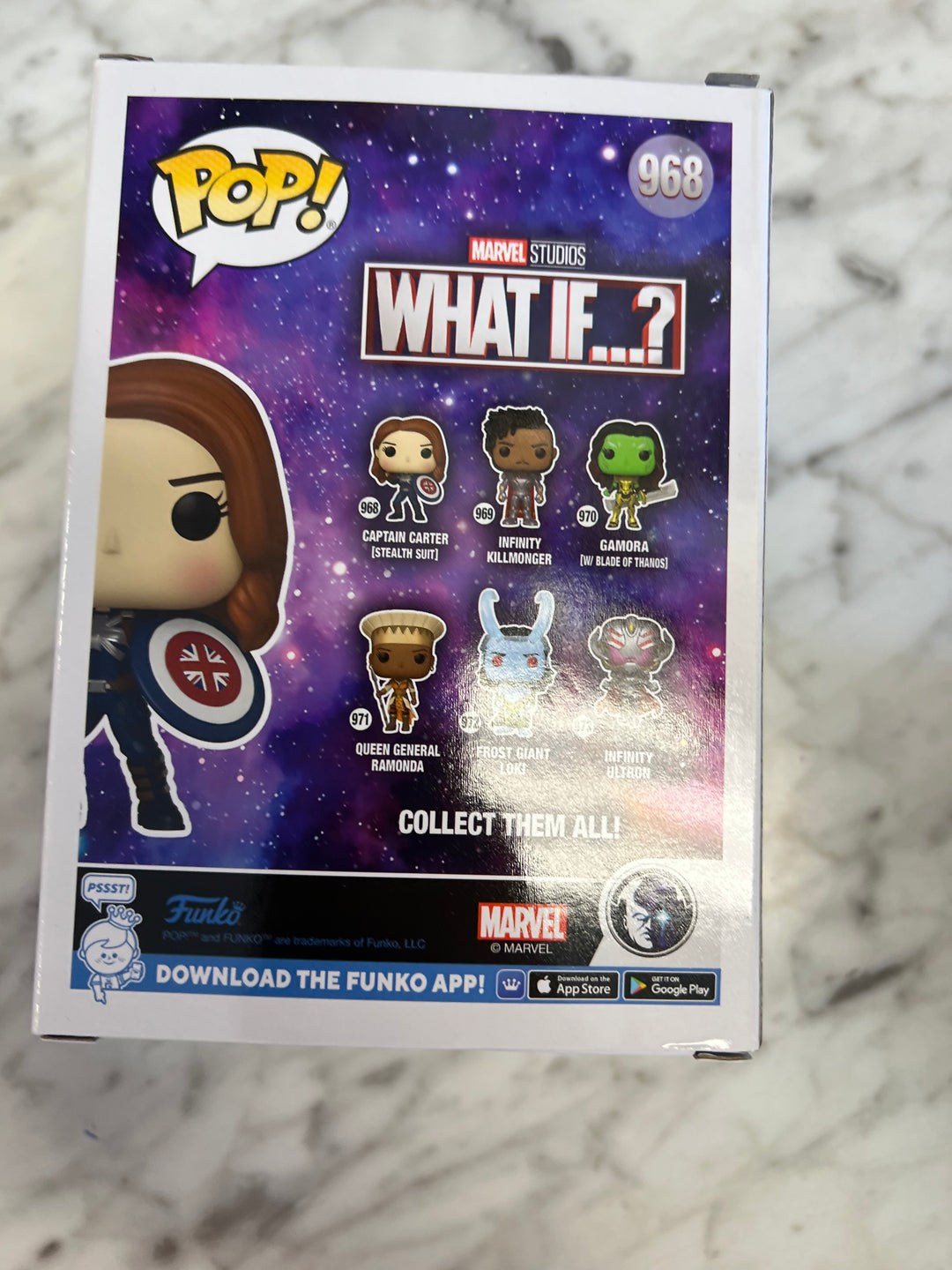 Funko Pop! Captain Carter Stealth Suit #968 Marvel What If FP122224