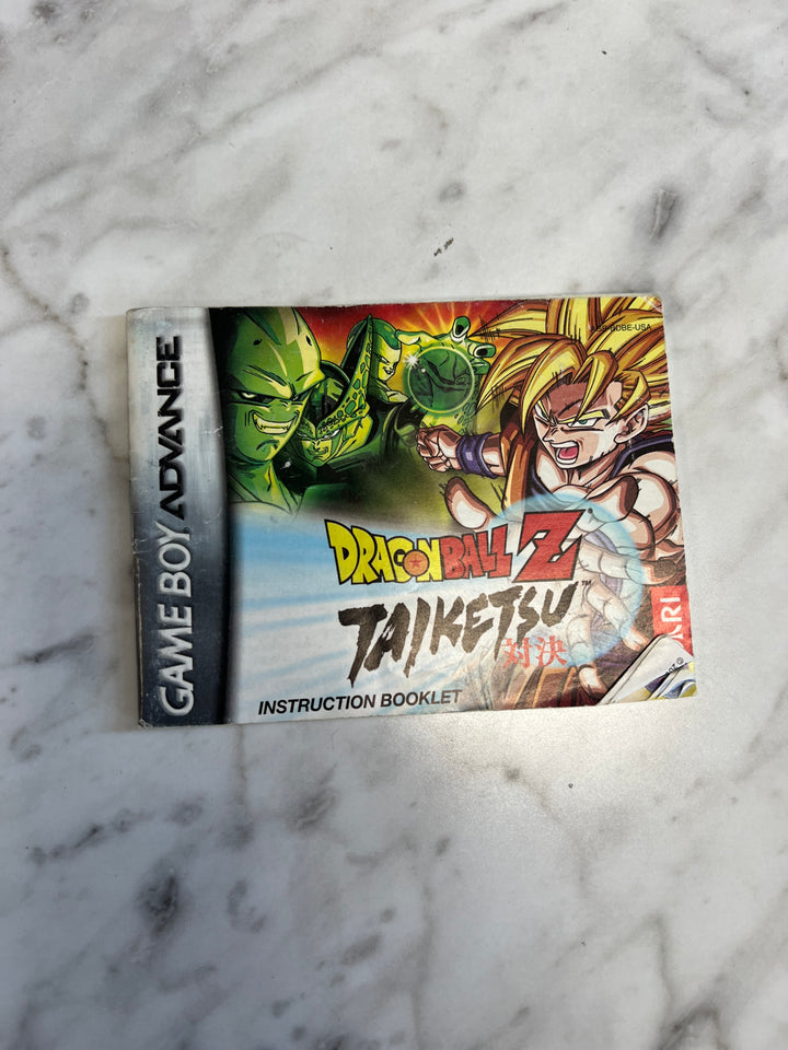 Dragonball Z Taiketsu Gameboy Advance GBA MANUAL ONLY MO92424