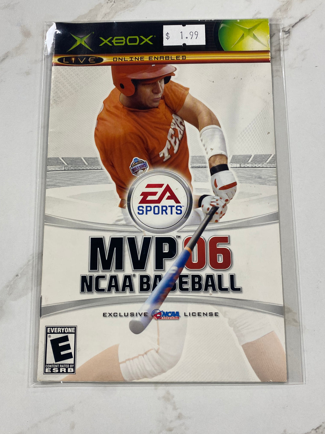 MVP NCAA Baseball 2006 - Original Xbox Manual ONLY MO61726