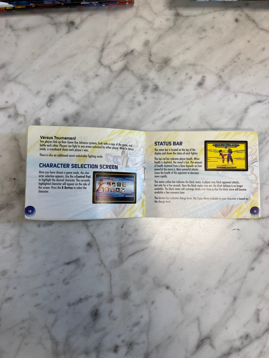 Dragonball Z Taiketsu Gameboy Advance GBA MANUAL ONLY MO92424