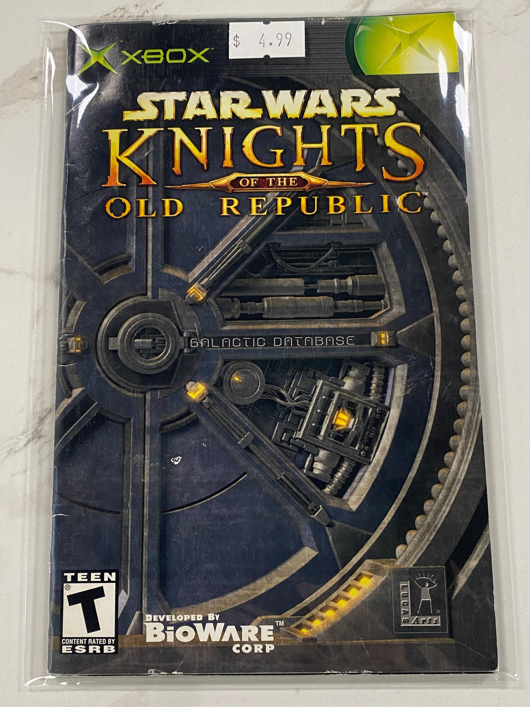 Star Wars Knights of the Old Republic - Original Xbox Manual ONLY MO61726