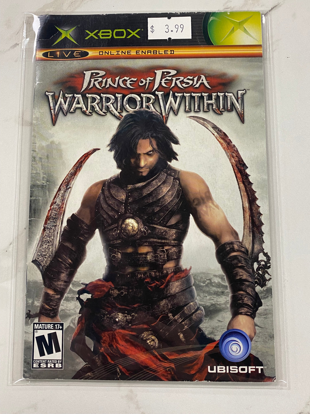 Prince of Persia Warrior Within - Original Xbox Manual ONLY MO61726