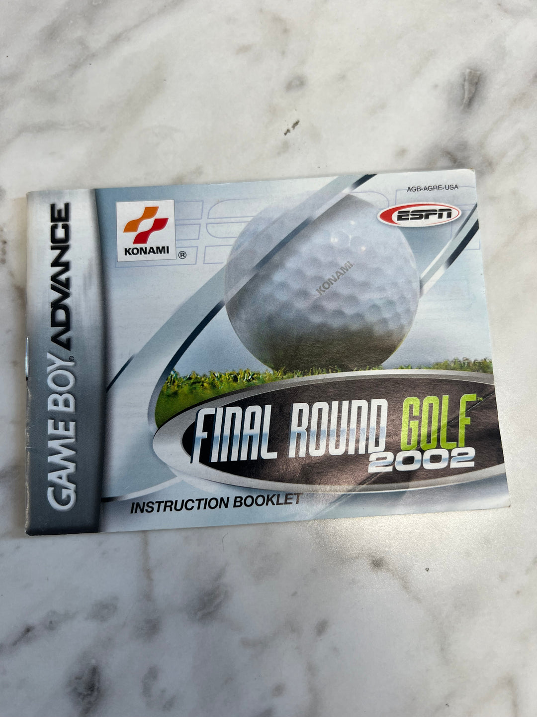 Final Round Golf 2002 Gameboy Advance GBA MANUAL ONLY MO92424