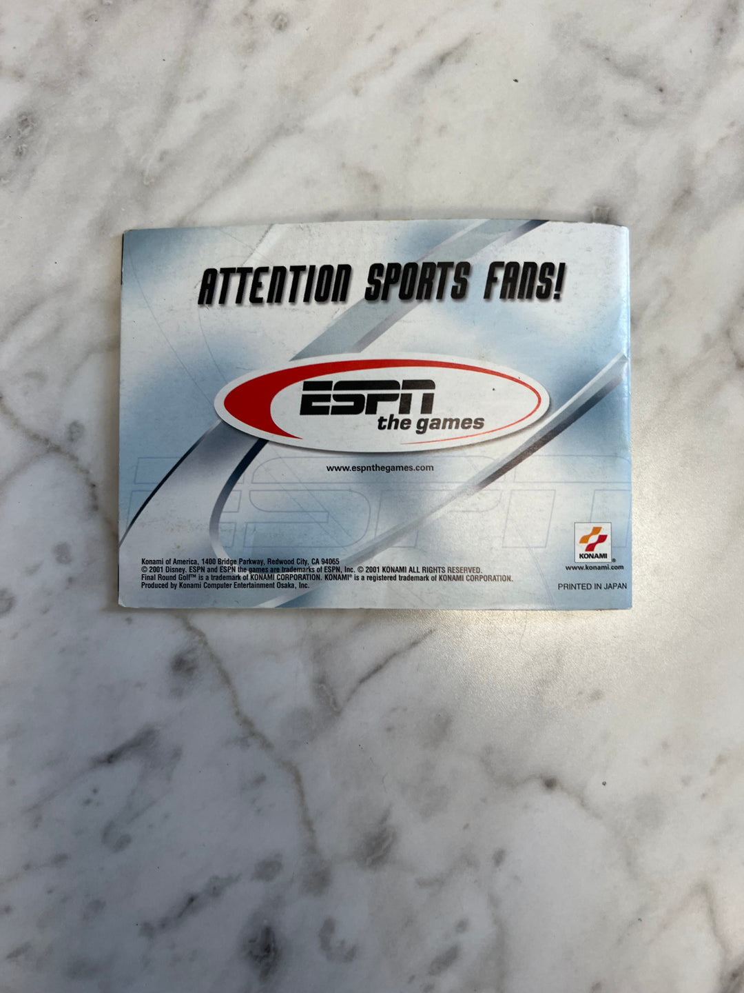 Final Round Golf 2002 Gameboy Advance GBA MANUAL ONLY MO92424