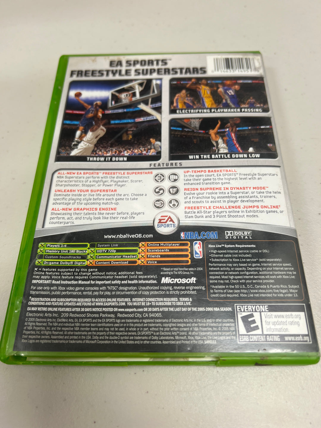 NBA Live 06 for Original Microsoft Xbox in case. Tested and Working.    UD112124