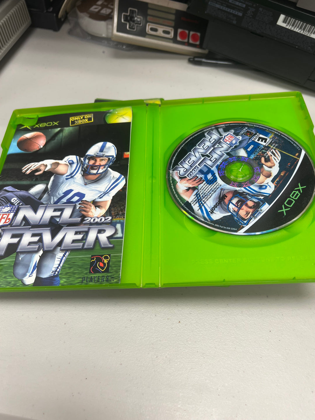 NFL Fever 2002 for Original Microsoft Xbox in case. Tested and Working.     UD112124