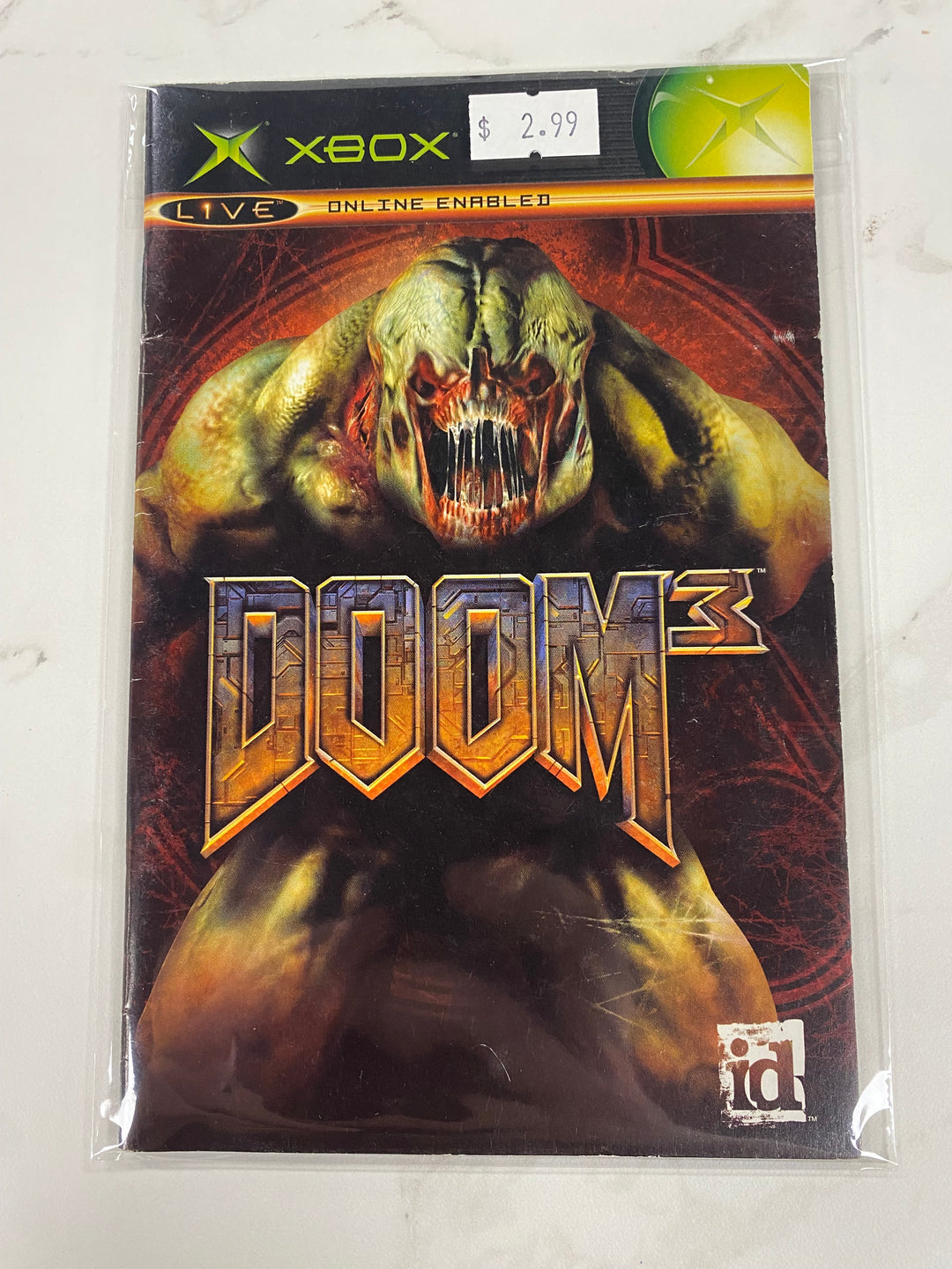 Doom 3 - Original Xbox Manual ONLY MO61726