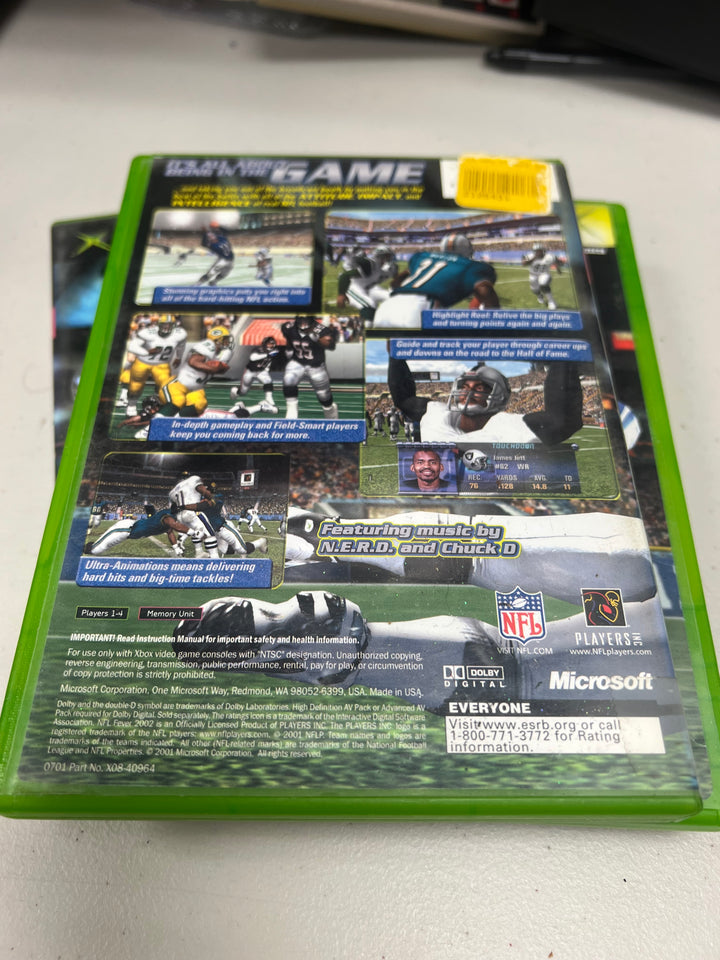 NFL Fever 2002 for Original Microsoft Xbox in case. Tested and Working.     UD112124