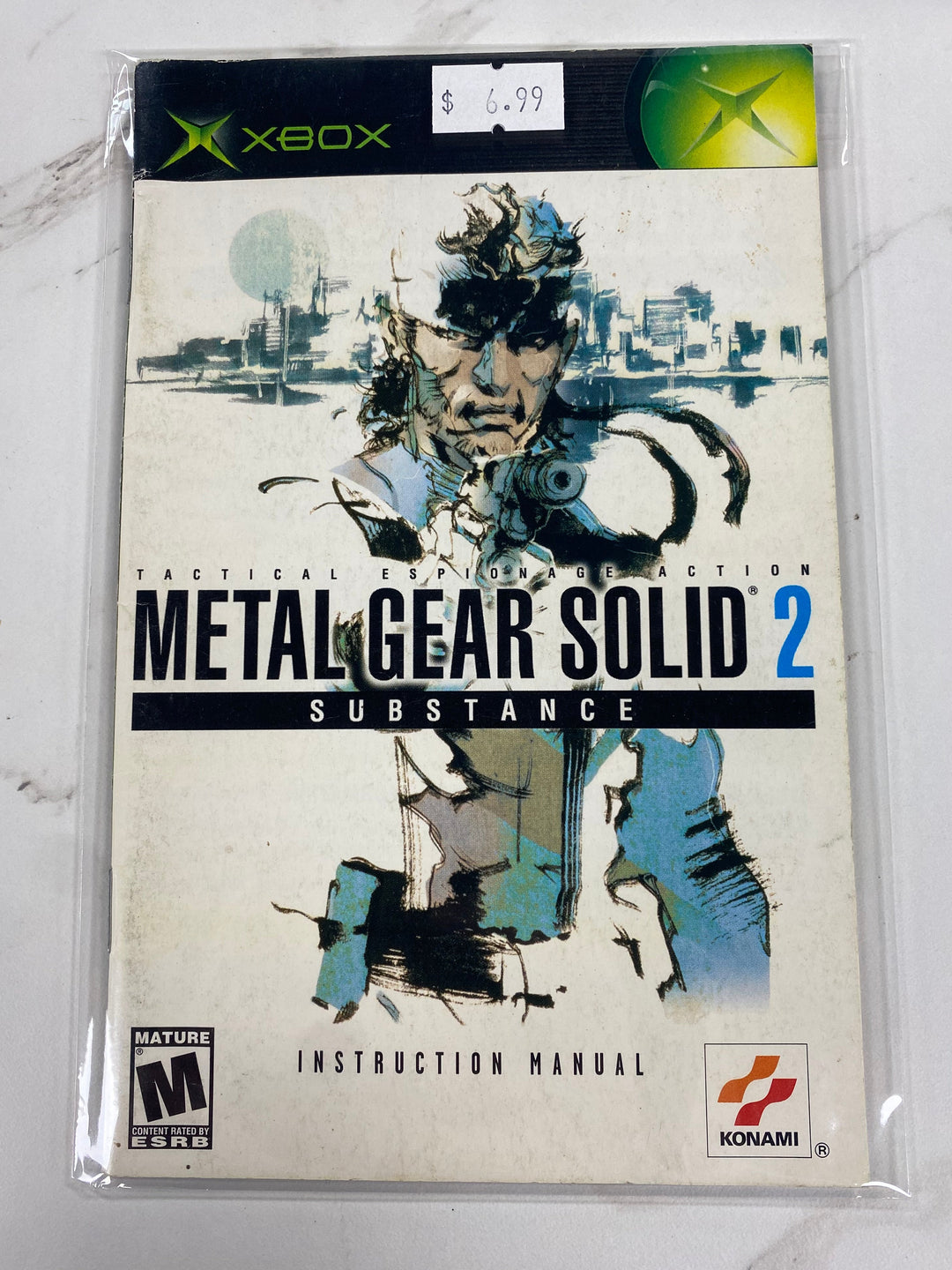 Metal Gear Solid 2: Substance - Original Xbox Manual ONLY MO61726