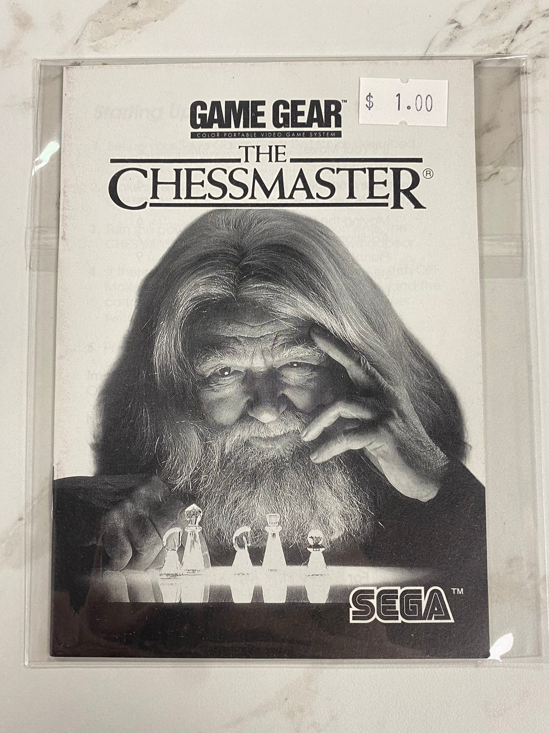 Chessmaster  - Manual ONLY Sega Game Gear MO61726