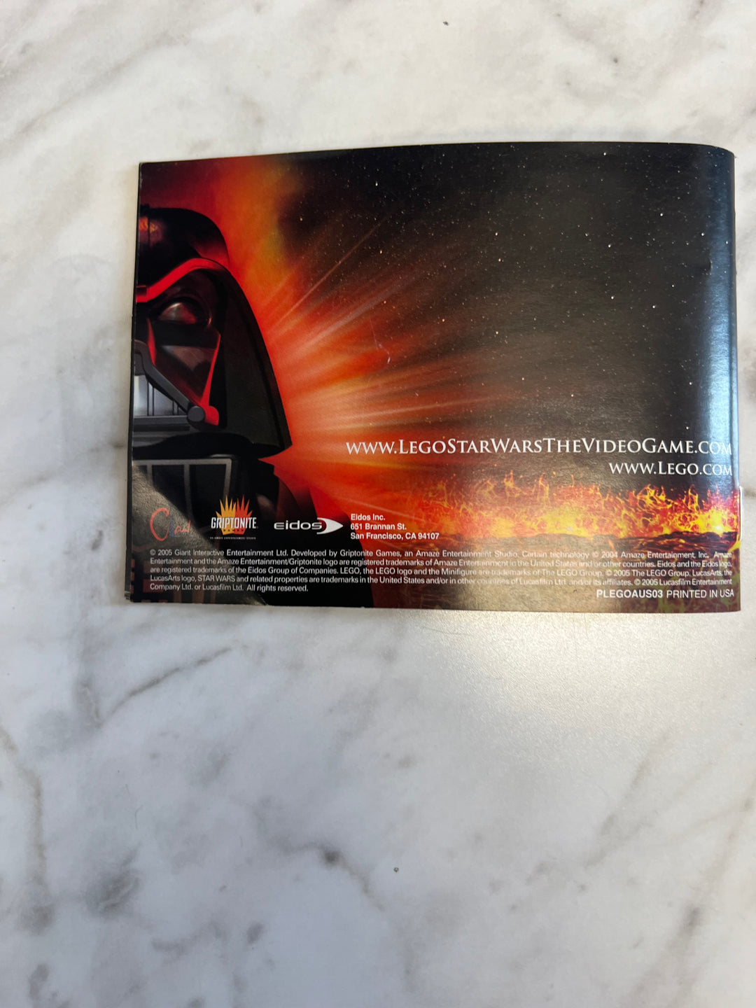 Lego Star Wars the Video Game Gameboy Advance GBA MANUAL ONLY MO92424