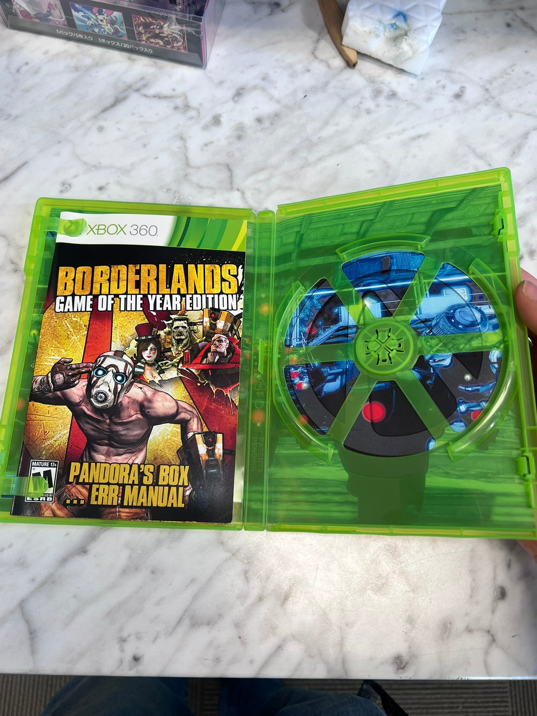 Borderlands Game of the Year Edition Xbox 360 CASE & MANUAL ONLY CO21226