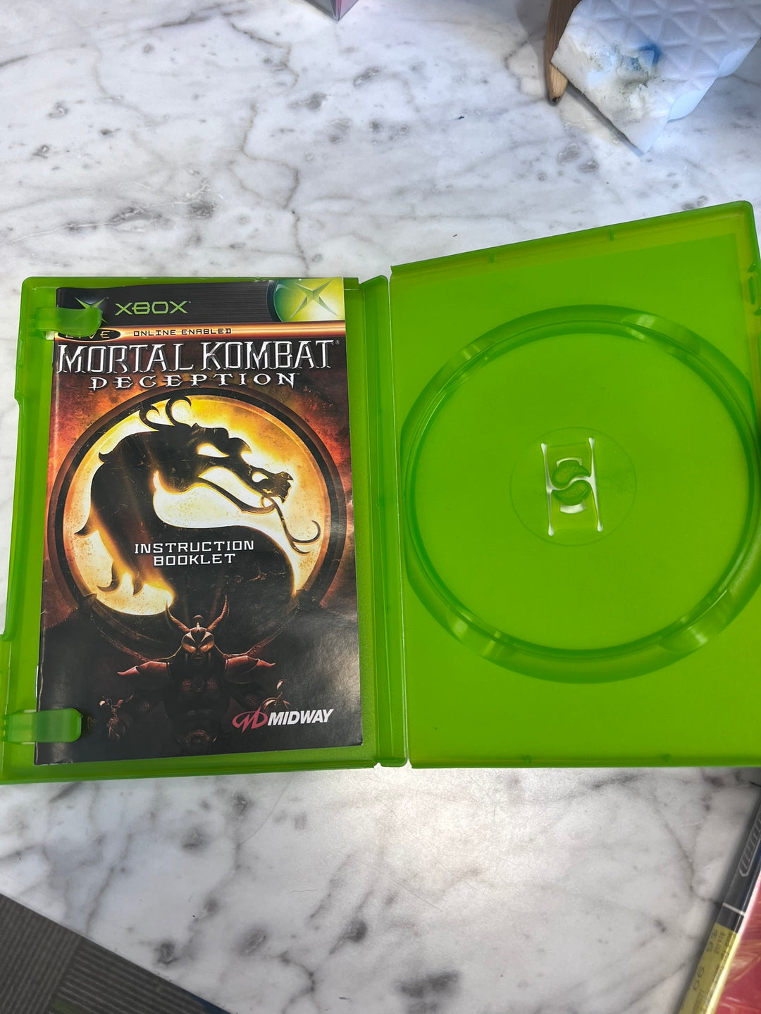 Mortal Kombat Deception Kollector's Edition Xbox 360 CASE & MANUAL ONLY CO21226