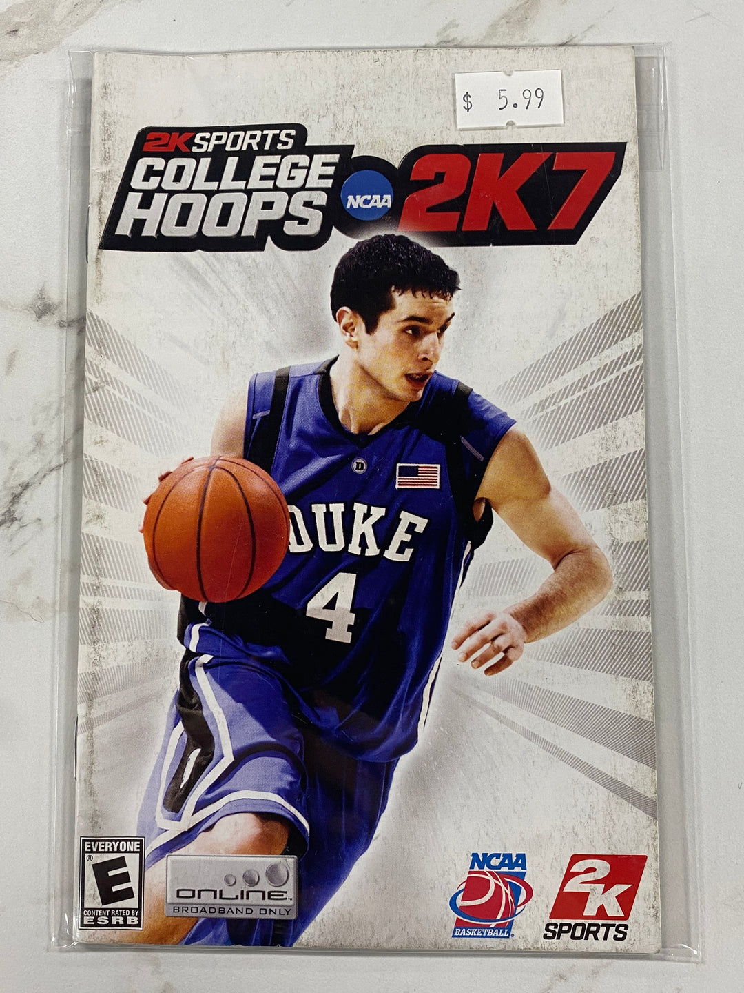 College Hoops 2K7 - Manual ONLY Playstation 2 PS2 MO61726