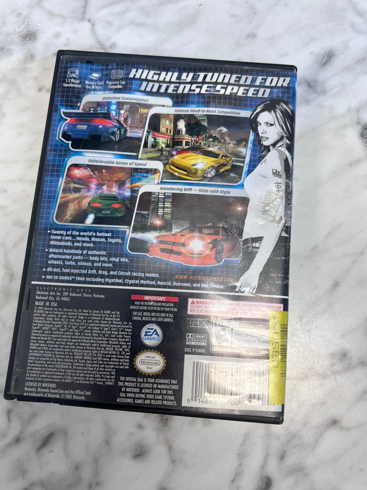 Need for Speed Underground Nintendo Gamecube CASE & MANUAL ONLY CO21226