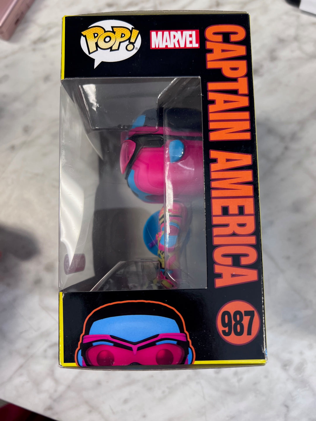 Funko Pop! Captain America #987 Black Light Target Exclusive FP10525
