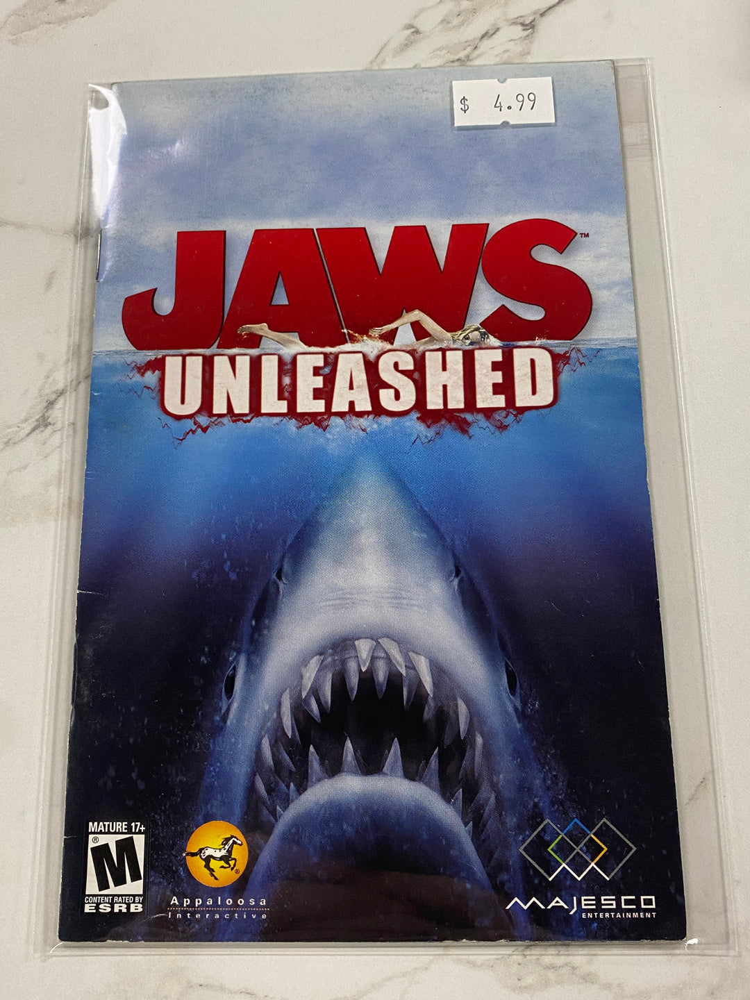 Jaws Unleashed  - Manual ONLY Playstation 2 PS2 MO61726