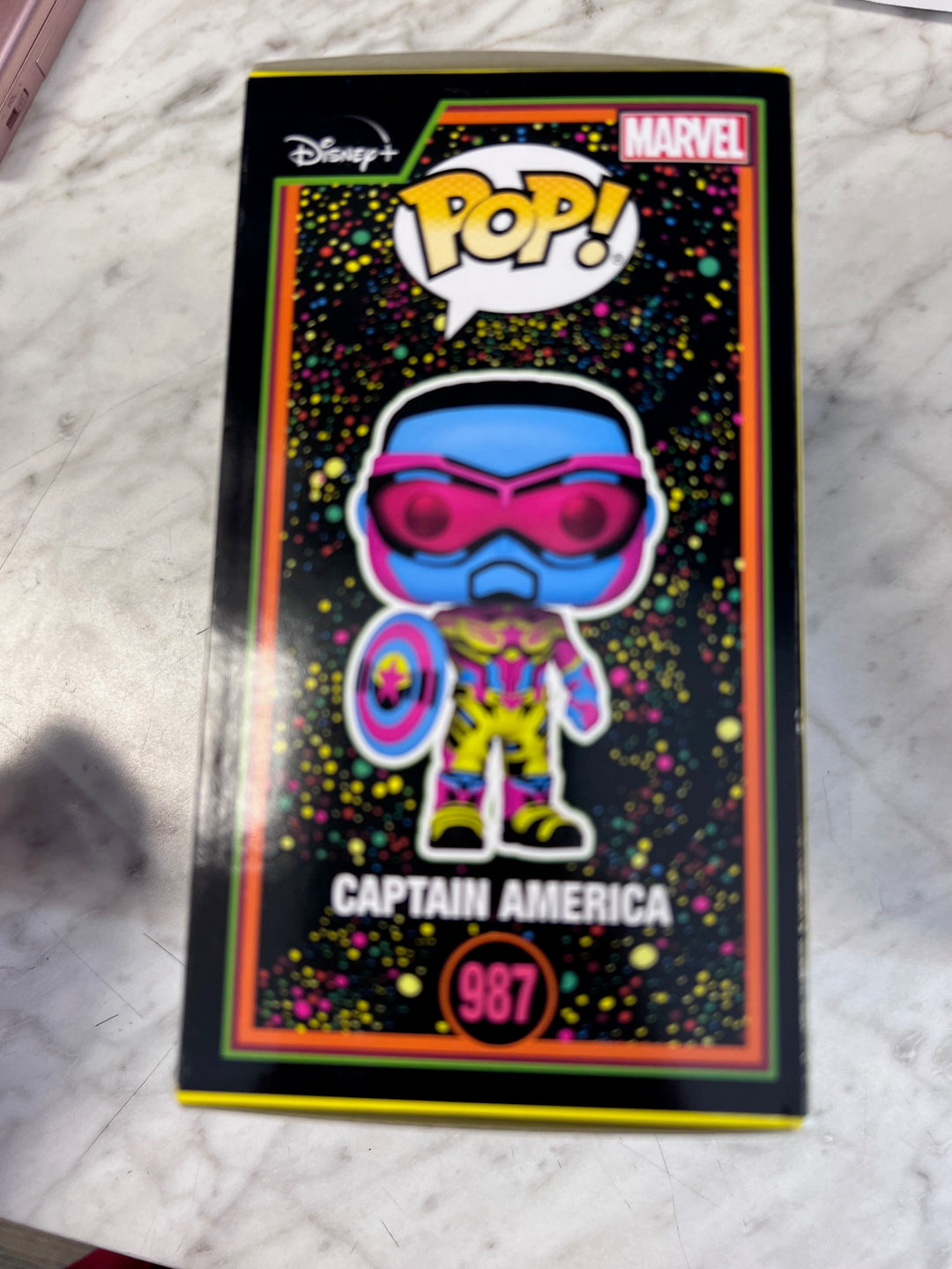 Funko Pop! Captain America #987 Black Light Target Exclusive FP10525
