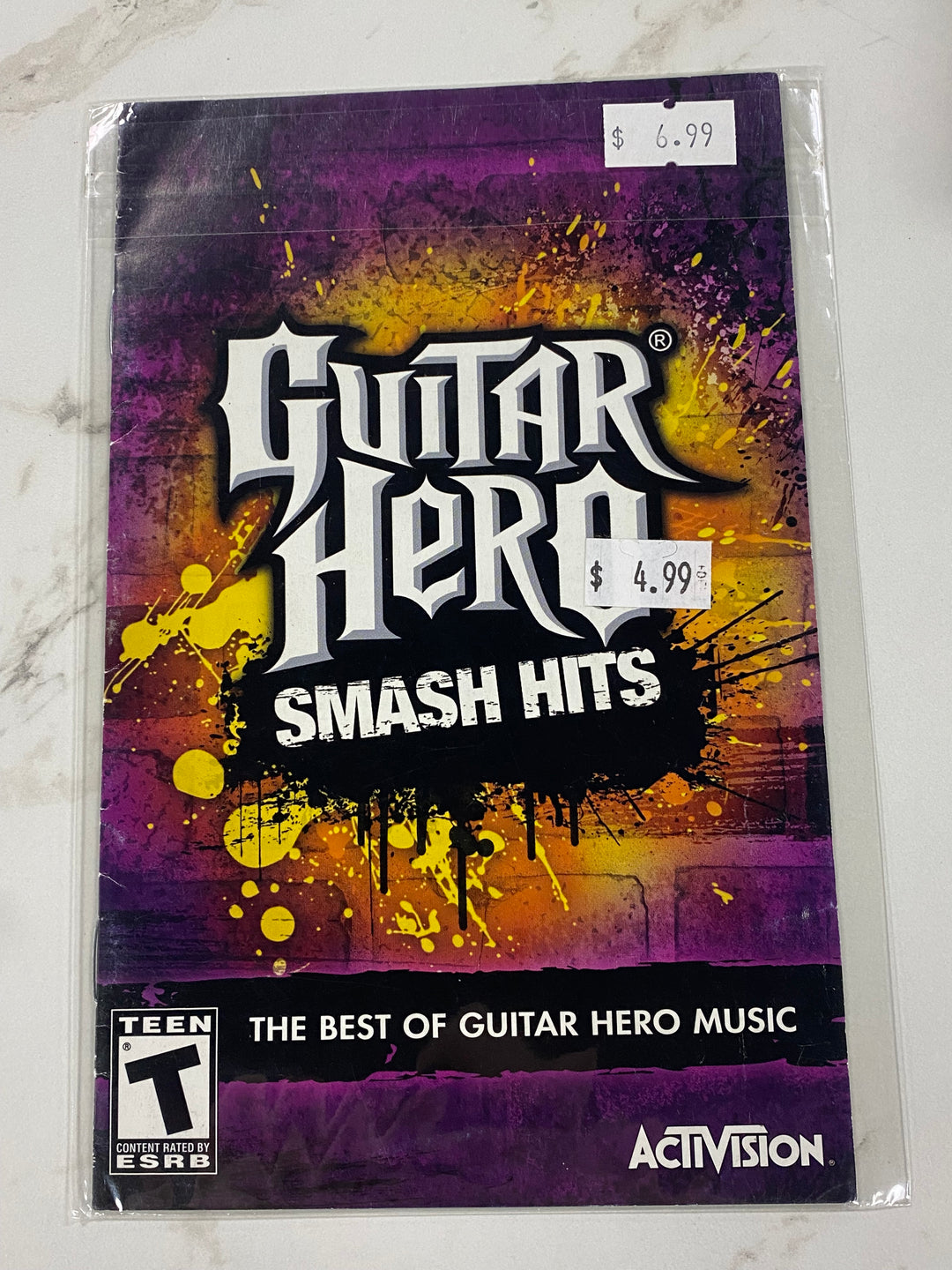 Guitar Hero Smash Hits  - Manual ONLY Playstation 2 PS2 MO61726