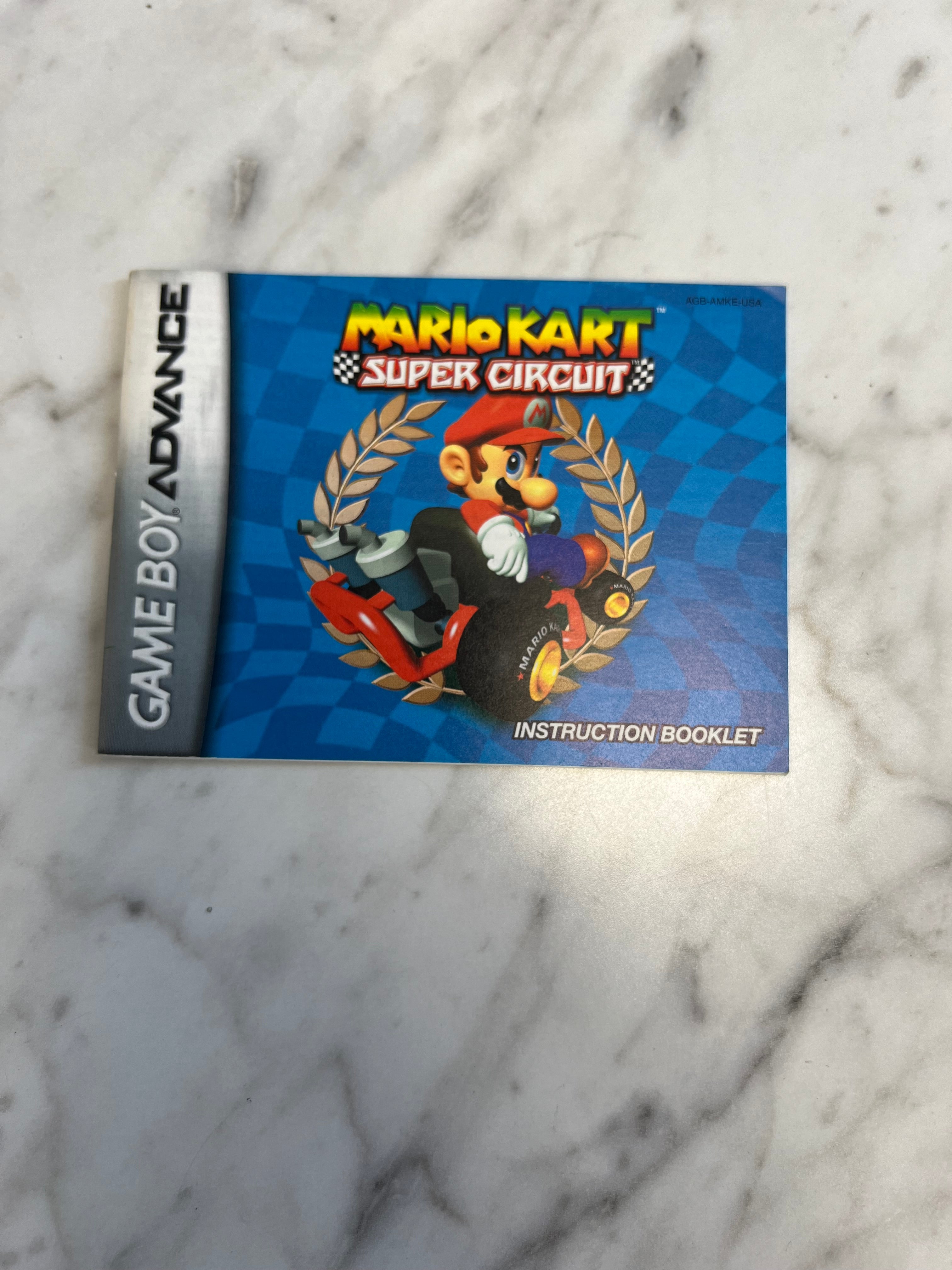 Mario Kart Super Circuit Gameboy Advance GBA MANUAL ONLY MO92424