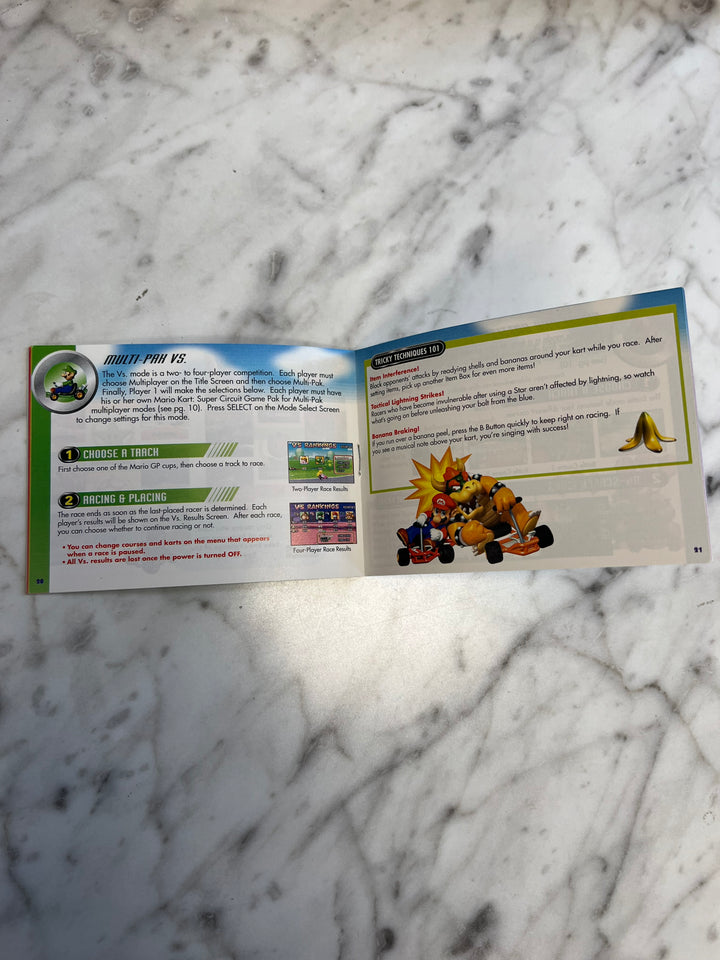 Mario Kart Super Circuit Gameboy Advance GBA MANUAL ONLY MO92424